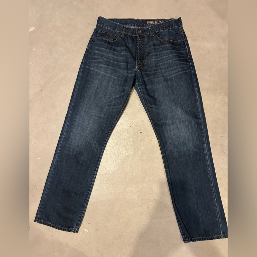 BOGO GAP Men's Dark Blue Straight Jeans 34x32